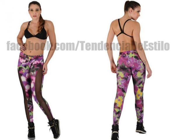 Legging Estampado com Tule