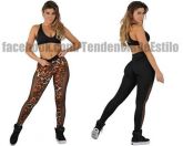 Legging Estampado com Tule