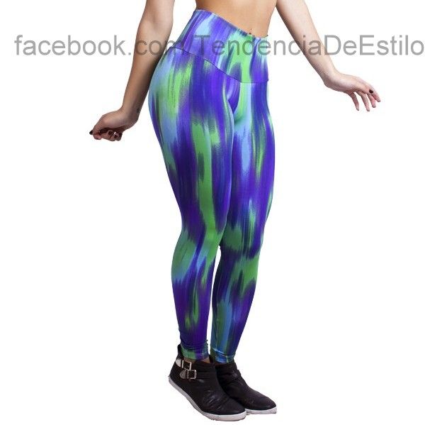 Legging Estampa Aquarela Azul Pala Alta